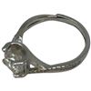 Image 4 : New Sterling Silver 1.0 CT Moissanite Lab Diamond Twist Ring with White Gold Overlay - Size 6 - RS 6