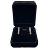 Image 2 : New 18KT Gold Plated CZ Tassel Earring 1.5 " long (Zirconia are 4mm)