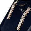 Image 3 : New 18KT Gold Plated CZ Tassel Earring 1.5 " long (Zirconia are 4mm)