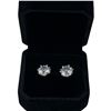Image 3 : New Platinum Plated 4 CTW CZ Snowflake Stud Earrings  - 2 CTW Each
