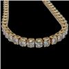 Image 3 : New 18KT Gold Plated Princess Cut CZ Tennis Bracelet - with extender Link - 7-8" Bracelet  (4mm gems