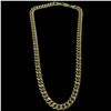 Image 1 : New 14KT Gold Plated Cuban Link Necklace- 18" long  (8mm wide)