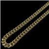 Image 2 : New 14KT Gold Plated Cuban Link Necklace- 18" long  (8mm wide)