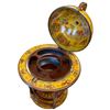 Image 3 : Toscano Style Globe Bar Cut with Hidden Storage on Castors 36" Tall 23" Wide