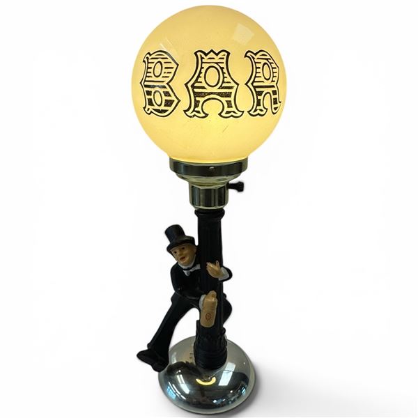 Vintage "Drunk Hobo" Bar Lamp 17.5" Tall
