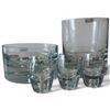 Image 3 : Krosno Crystal Polish Art Glass Bowls, Vases & Tumbler Set "Produit De Pologne" 5 Pieces