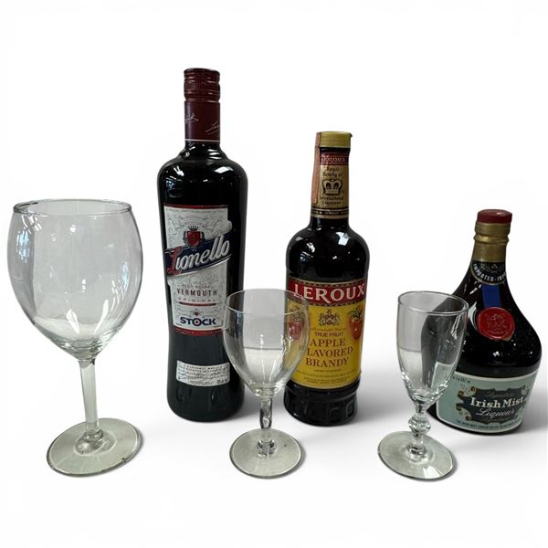 Lionello Vermouth 1L 16% + Apple Brandy 750ml 35% + Irish Mist 682ml 35% - European Trio