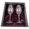 Image 2 : NovaScotian Crystal Limited Edition Port Wine Glasses 2004 Pair No. 56/500 W COA  Plus Water Carafes
