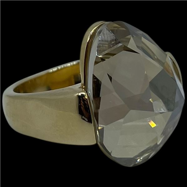 Swarovski Crystal "Drop Egg" Ring - Size 8 - Original Box - Appears to be unworn