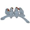 Image 2 : Swarovski "Baby Lovebirds" Figurine (System Number 199123) in Original Box - 4" Long x 2.75" tall