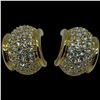 Image 1 : Pair of Swarovski Crystal Huggy Earrings - 16mm wide