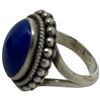 Image 3 : 4 Natural Gemstone & Crystal Rings Stamped .925 (Moonstone, Lapis, Crystal & More) Widest ring face