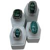 Image 1 : 4 New Rings * all stamped .925 * (Ruby Zoisite and Amazonite)  Longest ring  is 31mm * Total weight: