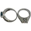 Image 3 : 4 Rings Stamped .925 - Variety of Colours & Materials - Widest ring face is 16 mm * Total weight: 19