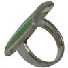 Image 3 : 4 Natural Gemstone and Crystal Rings Stamped .925 - Widest ring face is 29 mm * Total weight: 32 gra