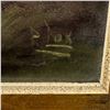 Image 3 : Vintage Moody Landscape with Birch Trees - Signature could be P. Tox (Frame is 19" x 35")