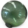 Image 3 : Massive 16" Diameter Green Glass Fish Float - Primarily used for deep sea tuna long-line nets