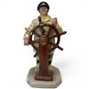Image 1 : Royal Doulton "The Helmsman" Bone China Figurine (HN 2499) - Modelled by M. Nicoll  - 9" Tall