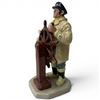 Image 2 : Royal Doulton "The Helmsman" Bone China Figurine (HN 2499) - Modelled by M. Nicoll  - 9" Tall