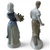 Image 2 : 2 Carl Scheidig German Porcelain "Harvest Couple" Figurines with the Porzellanfabrik Stamp * 10" tal