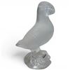 Image 1 : Lalique Frosted Crystal "Puffin" Figurine with Polished Crystal Base - Signed Lalique France 11741 -