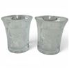 Image 2 : 4 Lalique Frosted Crystal Collectibles (2.5" Tang Horse, Bird and 2 "Les Enfants" Shot Glasses )- Si