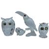 Image 1 : 4 Swarovski Crystal Miniature Bird Figurines  - Tallest is 3"