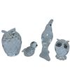 Image 2 : 4 Swarovski Crystal Miniature Bird Figurines  - Tallest is 3"