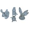 Image 1 : 4 Swarovski Crystal Figurines - Butterfly measures: 2" x 2" x 2"