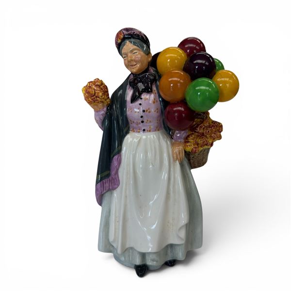 Royal Doulton "Biddy Pennyfarthing" Bone China Figurine (HN 1843) - Originally designed by Leslie Ha