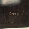 Image 4 : Mid-Century Polynesian Black Velvet Painting - Signed "Dives" (Frame Dimensions: 30" x 42")