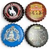 Image 1 : 4 New Metal 16" Bottle Cap Novelty Signs (Cheyene & Northern Railway, Mariestads, Pripps Bla, & Gin 