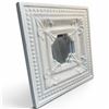 Image 2 : White Medallion Style Wall Mirror (23.5" X 23.5")