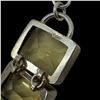 Image 3 : 2 Wide Toggle Bracelets Stamped .925 (Abalone & Citrine Crystal) Both are 1" wide