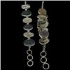 Image 1 : 2 Toggle Bracelets Stamped .925 (Natural Gemstones, Druzy, Ammoltie and Crystals) - Widest bracelet