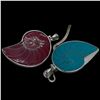 Image 3 : 2 New Carved Nautili's Shell Necklaces Set in Sterling Silver on 16" Sterling Chains - Shells are 29