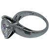 Image 3 : 4 Rings Stamped .925 (CZ, Clear and Garnet Crystal) Widest ring face is 17 mm * Total weight: 25 gra
