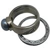 Image 3 : 4 Rings Stamped .925 (3 Pearl & 1 Crystal band) Widest ring face is 22 mm * Total weight: 26 grams