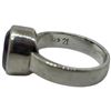 Image 3 : 4 Amethyst Crystal Rings Stamped .925 - Widest ring face is 25 mm * Total weight: 22 grams