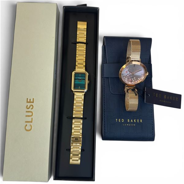 New Cluse and Ted Baker Ladies Watches in Cases