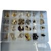 Image 3 : 100 Pairs of Quality Fashion Earrings Pierced Ears * 2 Jewel Boxes & 2 Trays - Excellent Condition -