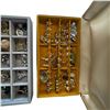 Image 5 : 100 Pairs of Quality Fashion Earrings Pierced Ears * 2 Jewel Boxes & 2 Trays - Excellent Condition -