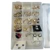 Image 3 : 100 Pairs of Quality Fashion Earrings Pierced Ears * 4 Containers - Excellent Condition - Approximat