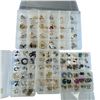Image 1 : 100 Pairs of Quality Fashion Earrings Pierced Ears * 5 Containers - Excellent Condition - Approximat