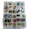 Image 4 : 100 Pairs of Quality Fashion Earrings Pierced Ears * 5 Containers - Excellent Condition - Approximat