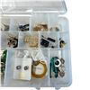 Image 7 : 100 Pairs of Quality Fashion Earrings Pierced Ears * 1 Tray & 2 Containers - Excellent Condition - A