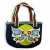 Image 1 : Original Paul Johnny Wearable Art Tote Bag (Butterfly design)- Hand Stitched Flannel & Denim- First 