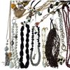 Image 2 : 35 Good Quality Necklaces  - Majority are Like-New - Variety of Materials -2 Sorting Container - App