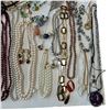 Image 5 : 35 Good Quality Necklaces  - Majority are Like-New - Variety of Materials -2 Sorting Container - App