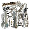 Image 1 : 35 Good Quality Necklaces  - Majority are Like-New - Variety of Materials -2 Sorting Container - App